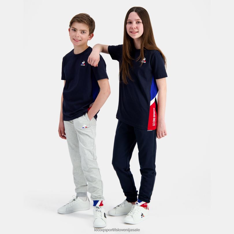 otroci oblačila Le Coq Sportif majica modra 60J4R385