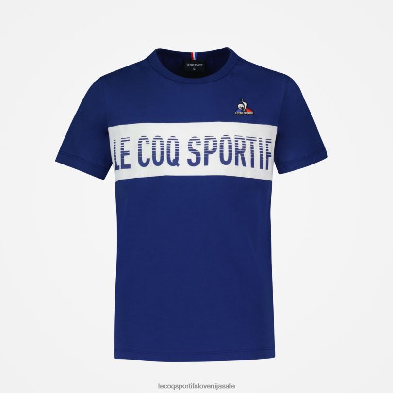 otroci oblačila Le Coq Sportif majica modra 60J4R644