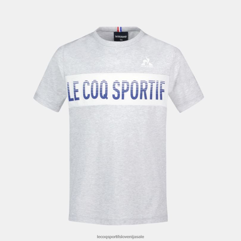 otroci oblačila Le Coq Sportif majica siva 60J4R378