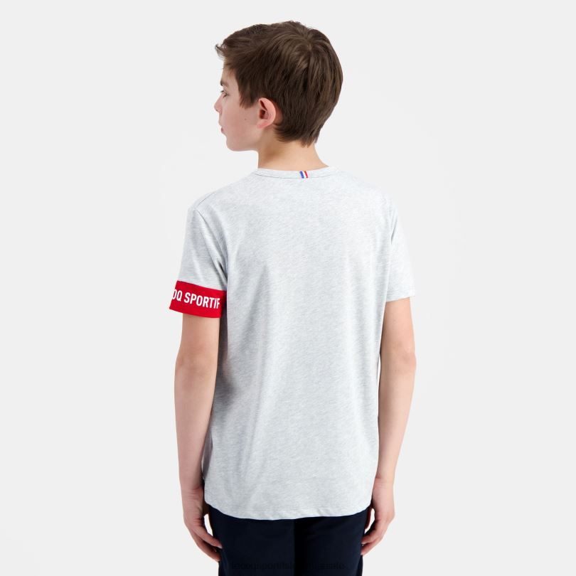 otroci oblačila Le Coq Sportif majica siva 60J4R384