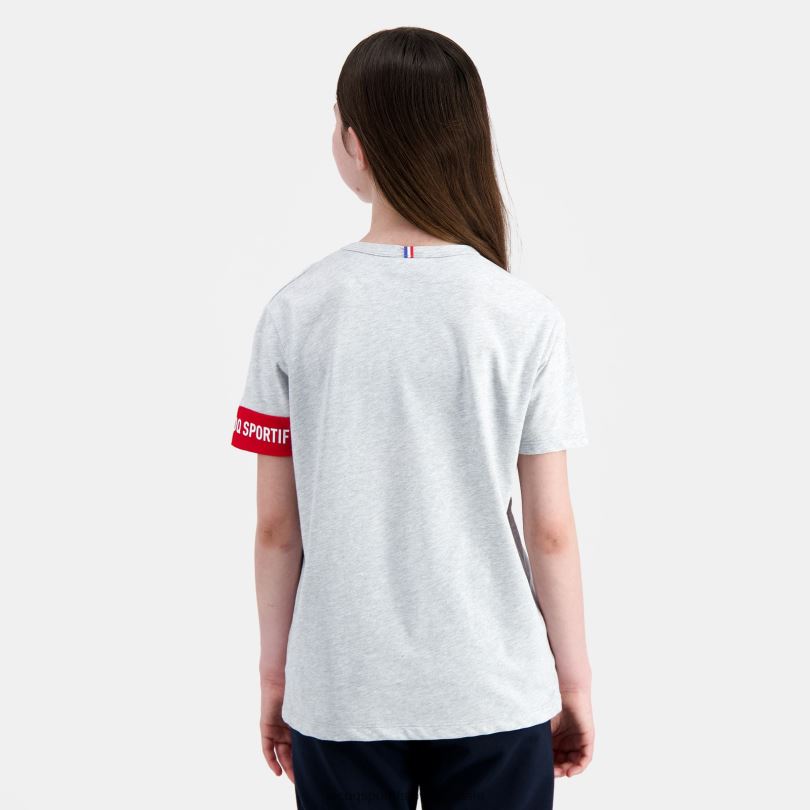 otroci oblačila Le Coq Sportif majica siva 60J4R384