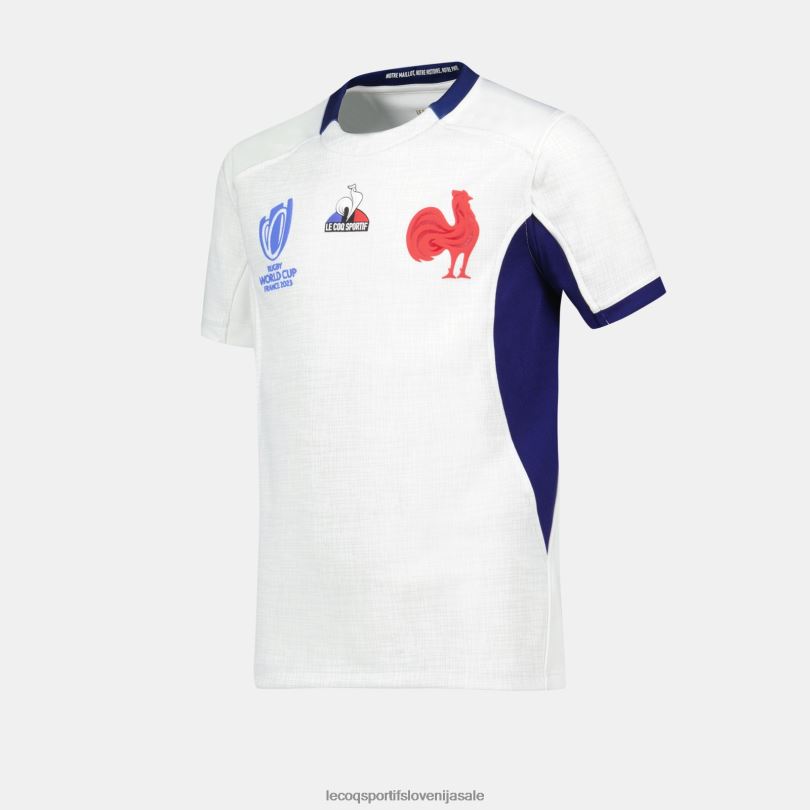 otroci oblačila Le Coq Sportif replika dresa xv de france - svetovno prvenstvo v ragbiju 2023 bela 60J4R695