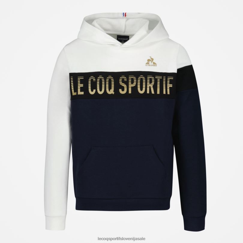 otroci oblačila Le Coq Sportif modra majica s kapuco 60J4R638