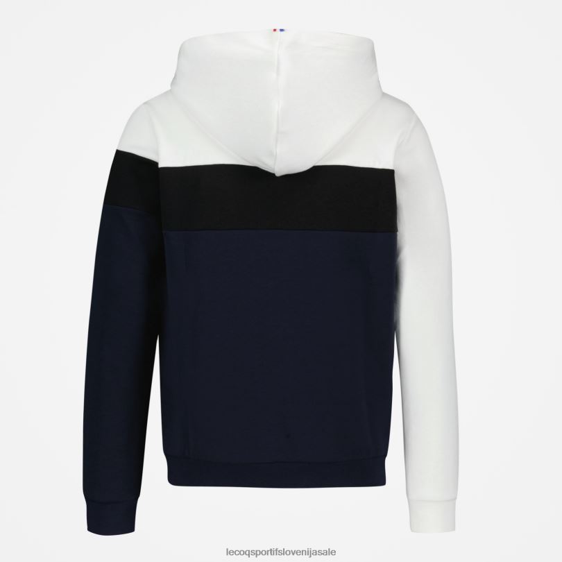 otroci oblačila Le Coq Sportif modra majica s kapuco 60J4R638