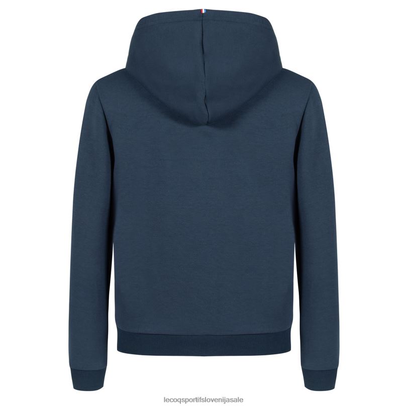 otroci oblačila Le Coq Sportif pulover s kapuco in modro zadrgo 60J4R670