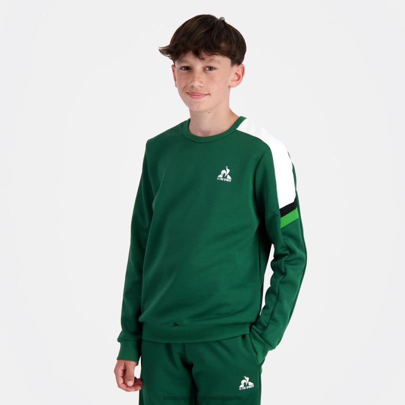 otroci oblačila Le Coq Sportif trenirka zelena 60J4R392