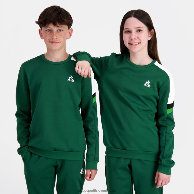 otroci oblačila Le Coq Sportif trenirka zelena 60J4R392