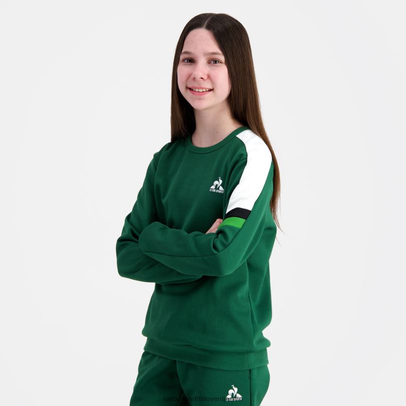 otroci oblačila Le Coq Sportif trenirka zelena 60J4R392