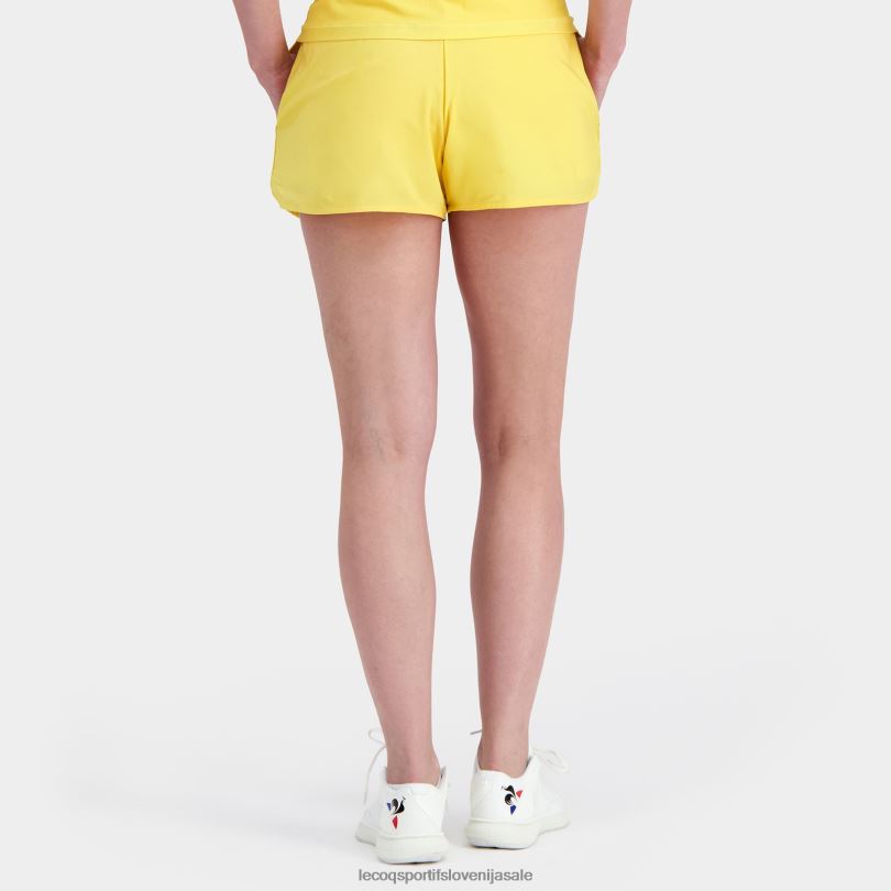 ženske oblačila Le Coq Sportif kratke hlače rumene 60J4R325