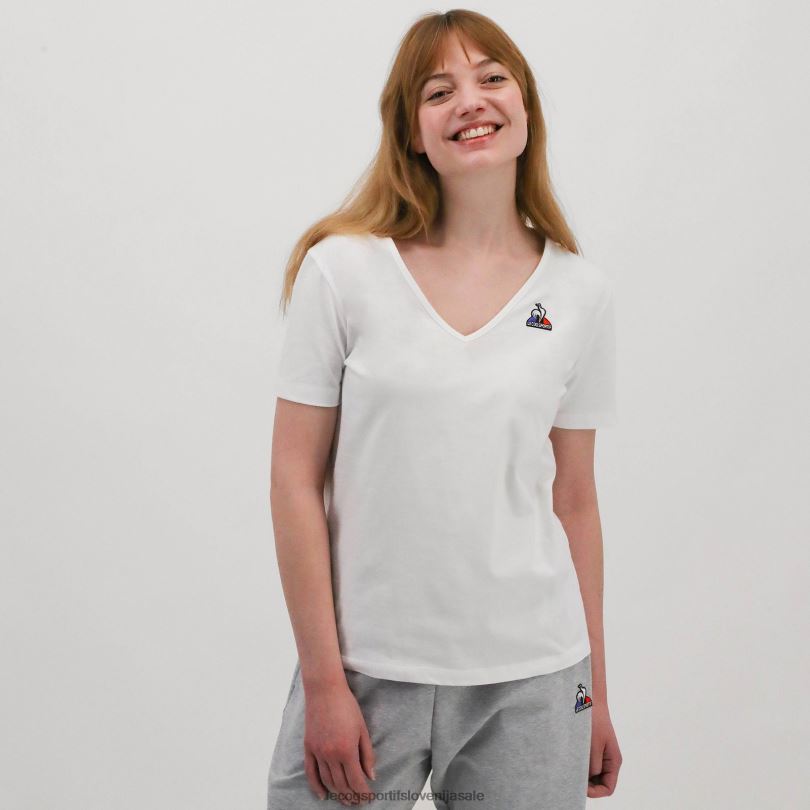 ženske oblačila Le Coq Sportif bela majica 60J4R361