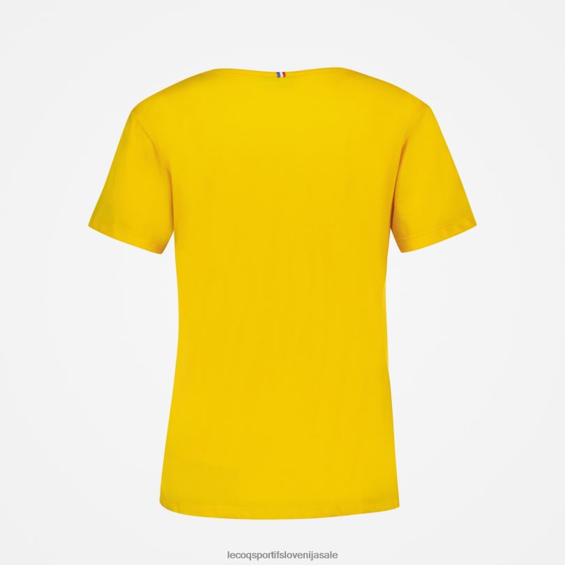 ženske oblačila Le Coq Sportif rumena majica 60J4R594