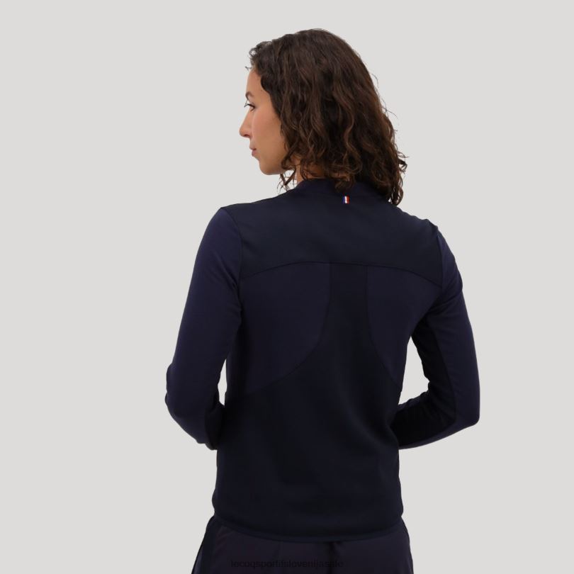 ženske oblačila Le Coq Sportif modra jopa z zadrgo 60J4R607