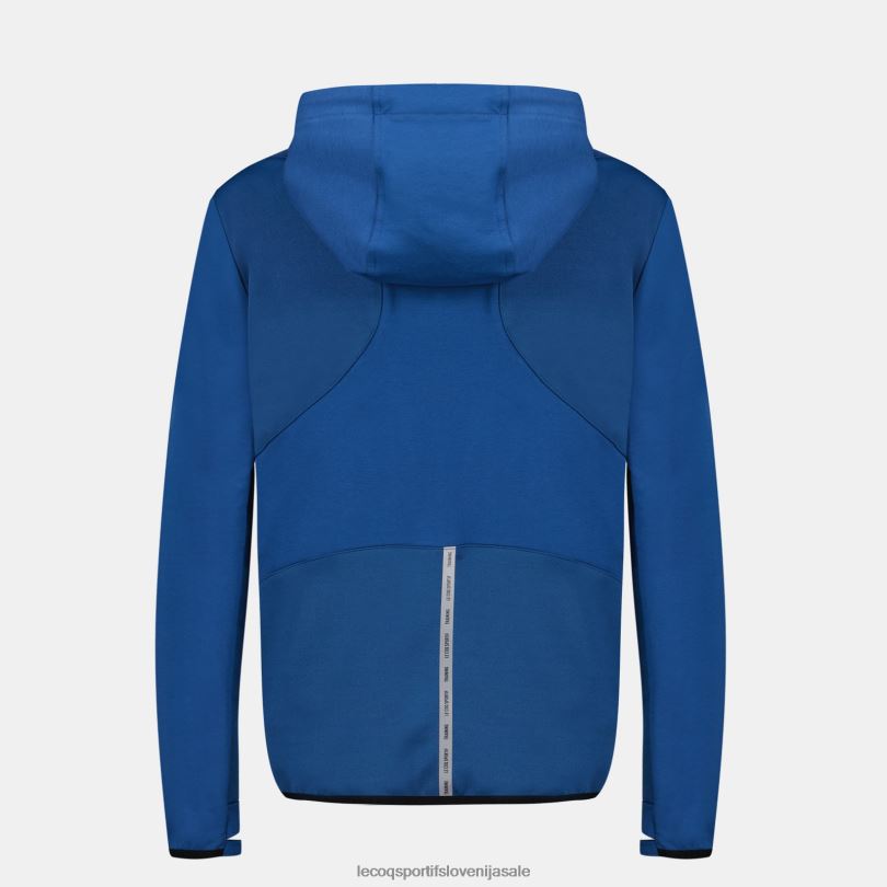 ženske oblačila Le Coq Sportif pulover s kapuco in modro zadrgo 60J4R315