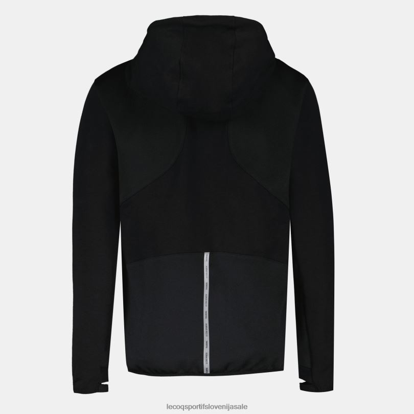 ženske oblačila Le Coq Sportif pulover s kapuco in črno zadrgo 60J4R316
