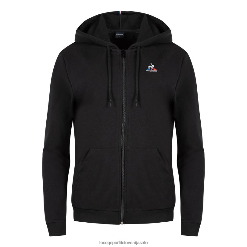 ženske oblačila Le Coq Sportif pulover s kapuco in črno zadrgo 60J4R319