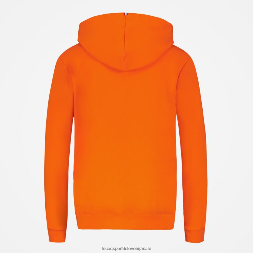 ženske oblačila Le Coq Sportif pulover s kapuco oranžen 60J4R592