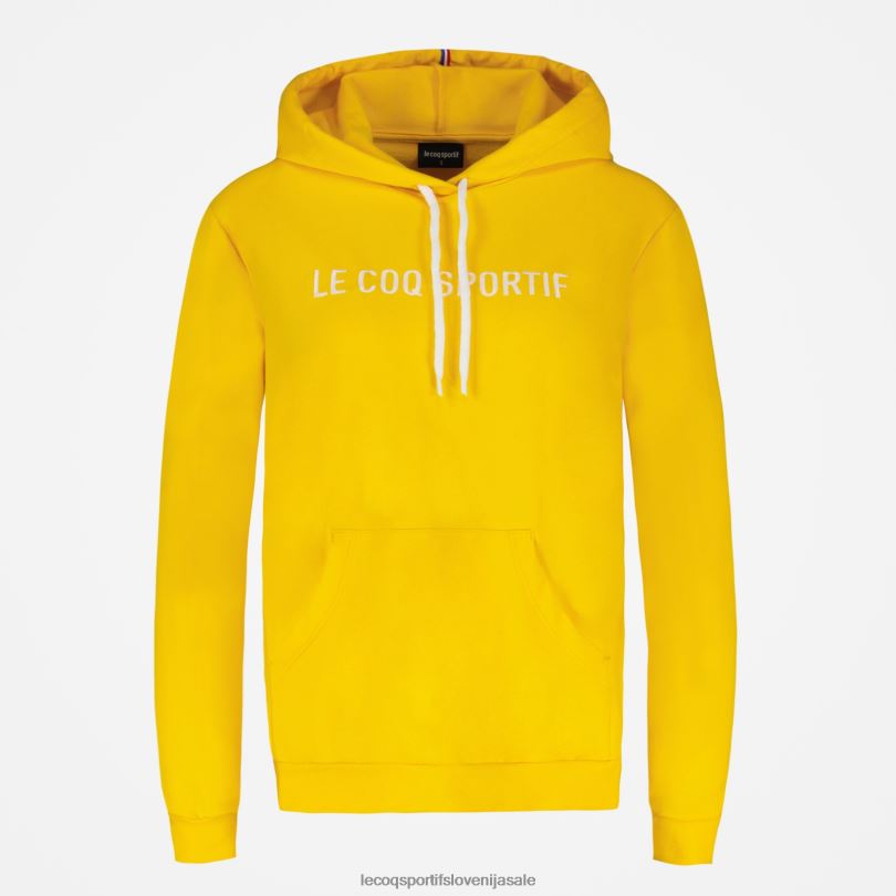 ženske oblačila Le Coq Sportif pulover s kapuco rumen 60J4R598