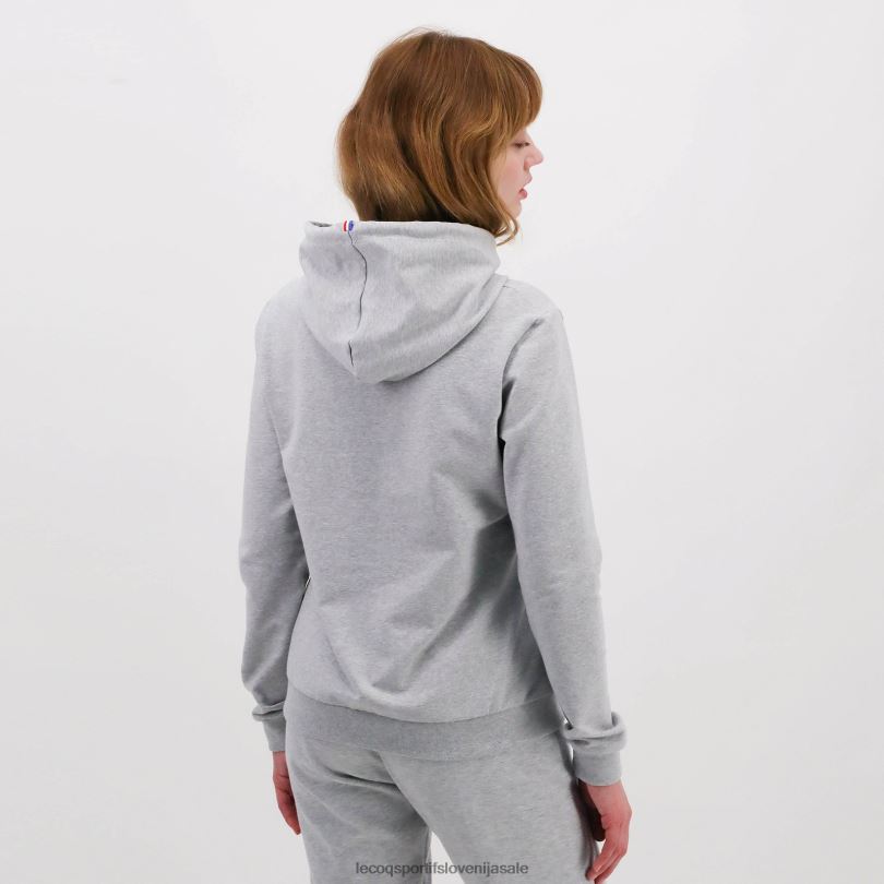 ženske oblačila Le Coq Sportif pulover s kapuco siv 60J4R320